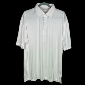 Collars & Co Polo Shirt Mens XL White Dress Collar Office Career Golf Preppy